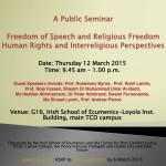 Freedom of Speech and Religious Freedom 12 March 2015 (1)